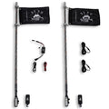 5150 187 Platinum LED Whips – Pair