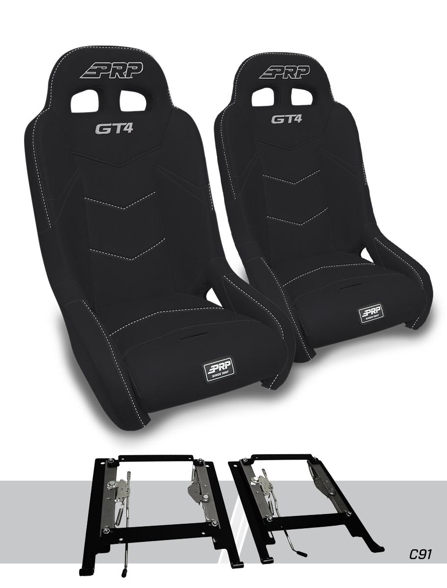PRP  GT4 Suspension Seats Mount & Slider Kit for Can-Am Maverick X3 & Maverick R (Pair)