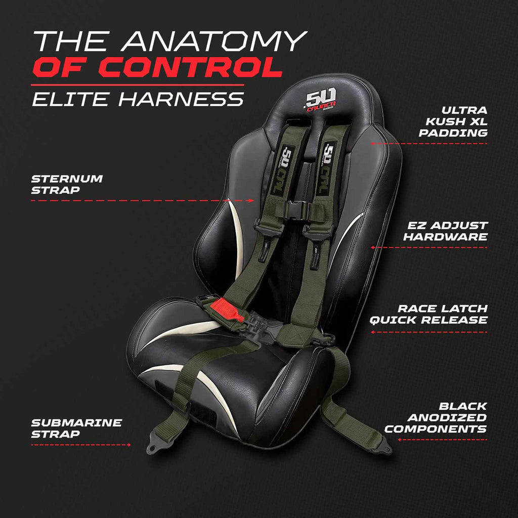 2" & 3" 4 point Harness - Elite Series Race Latch "EZ" Adjust Racing Harness