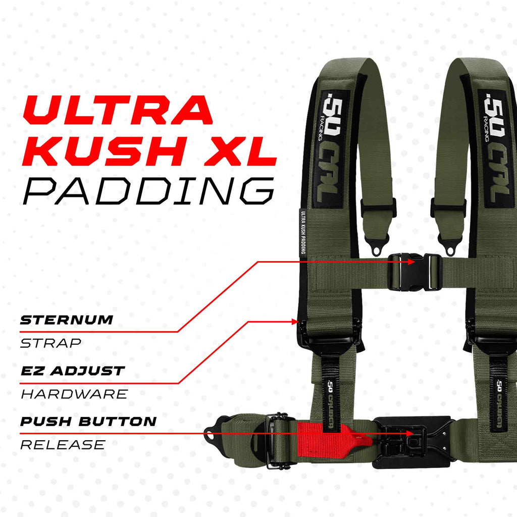 2" & 3" 4 point Harness - Elite Series Race Latch "EZ" Adjust Racing Harness