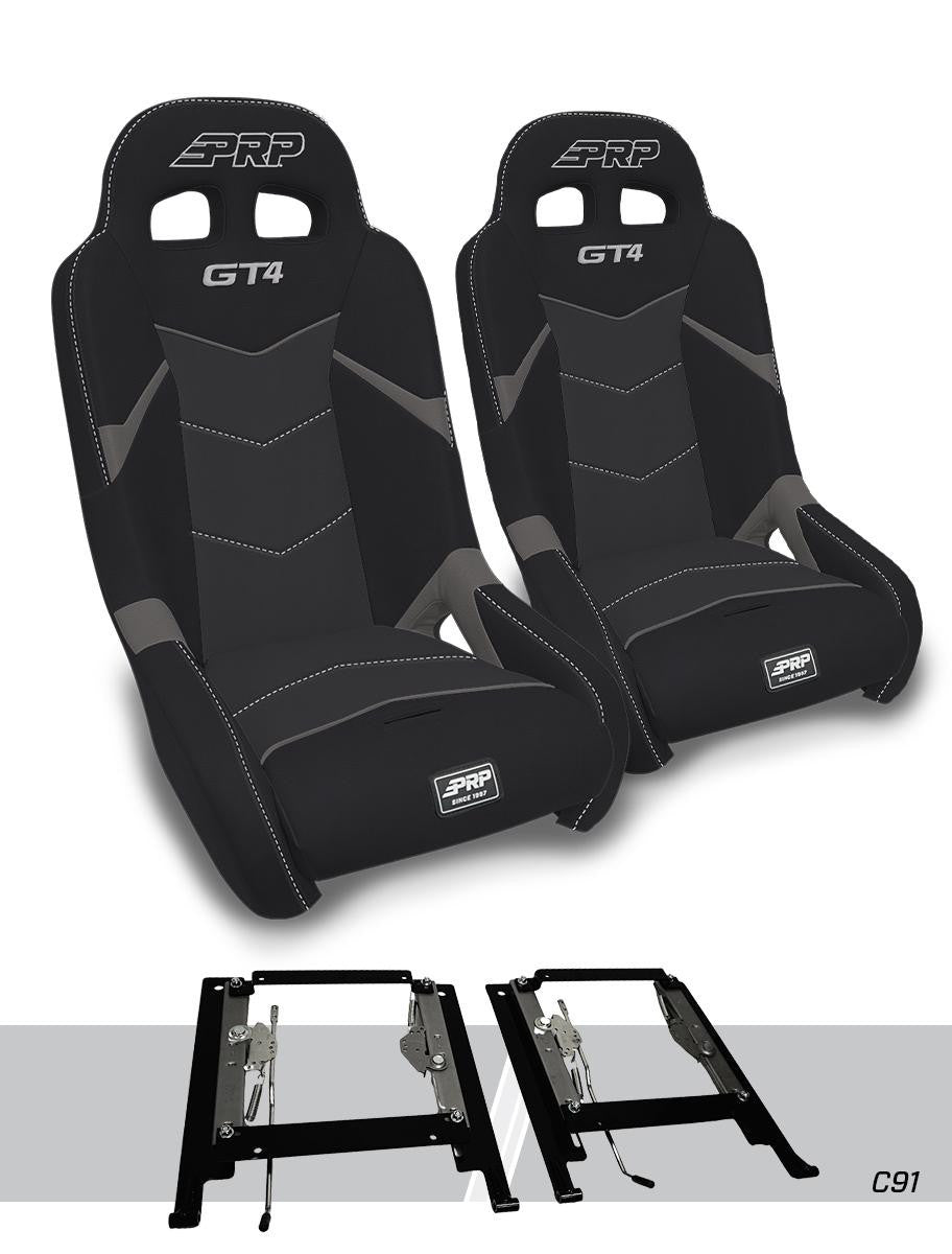 PRP  GT4 Suspension Seats Mount & Slider Kit for Can-Am Maverick X3 & Maverick R (Pair)