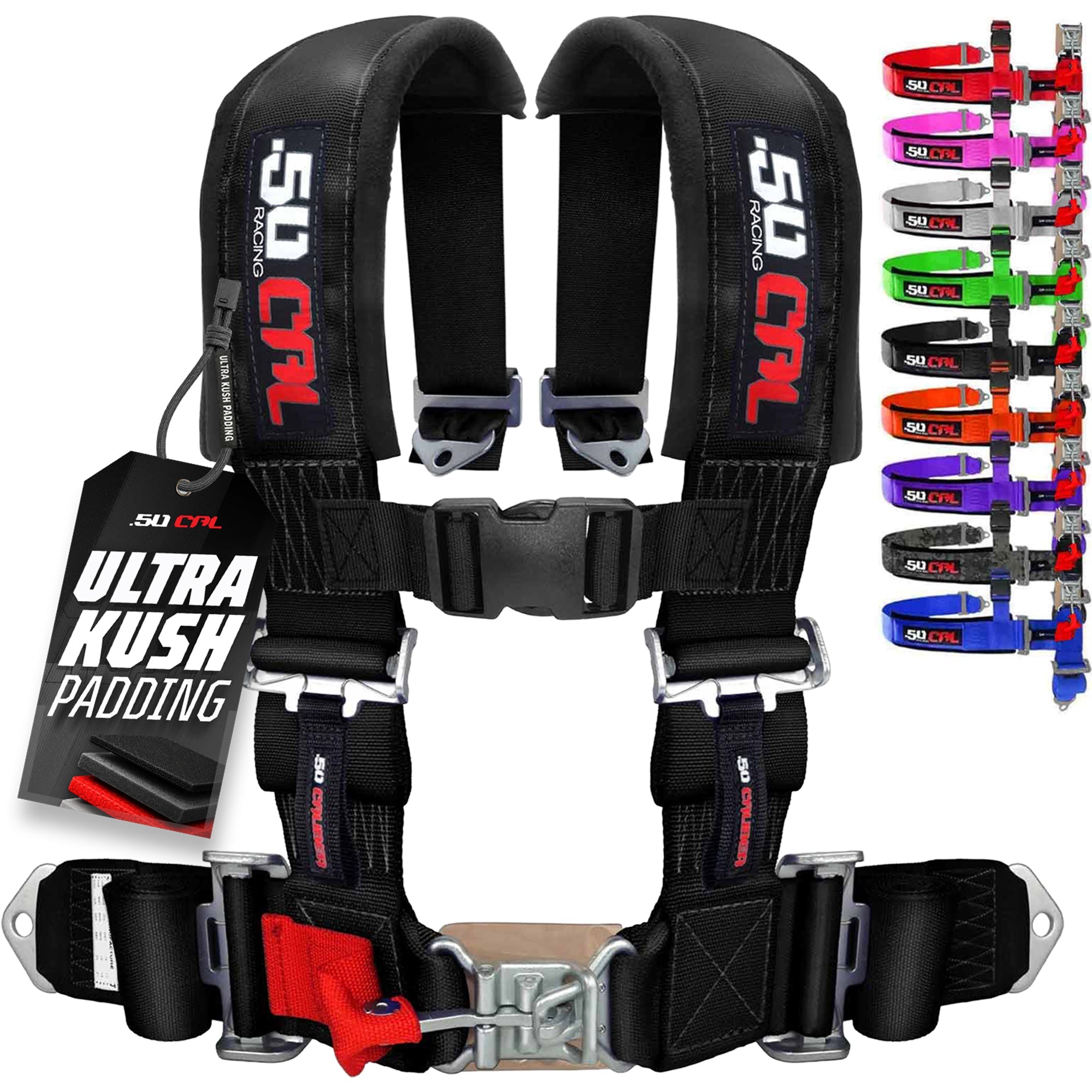 Pro Series 3" 4 point Harness Seat Belt 50 Caliber Racing