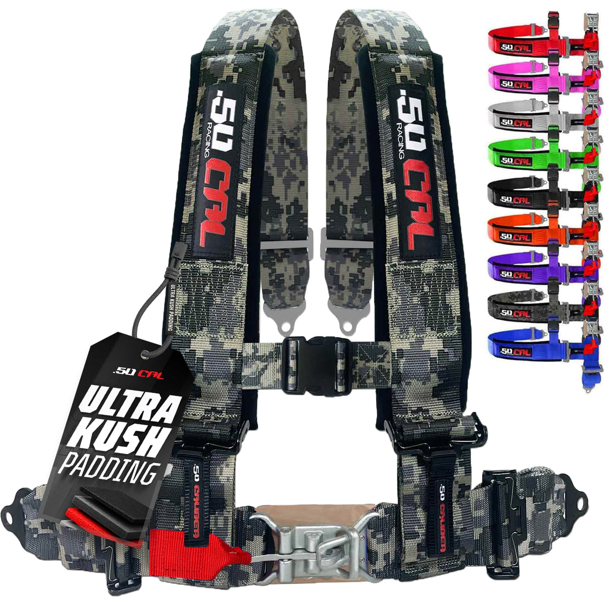 2" 4 Point Racing Harness – Pro Series Race Latch | 50 Caliber Racing