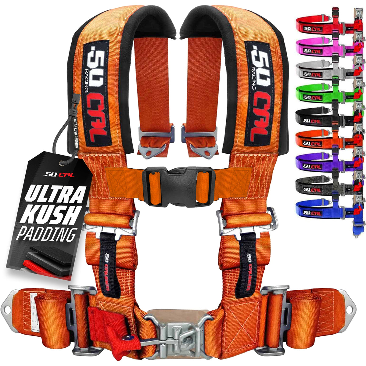 2" 4 Point Racing Harness – Pro Series Race Latch | 50 Caliber Racing