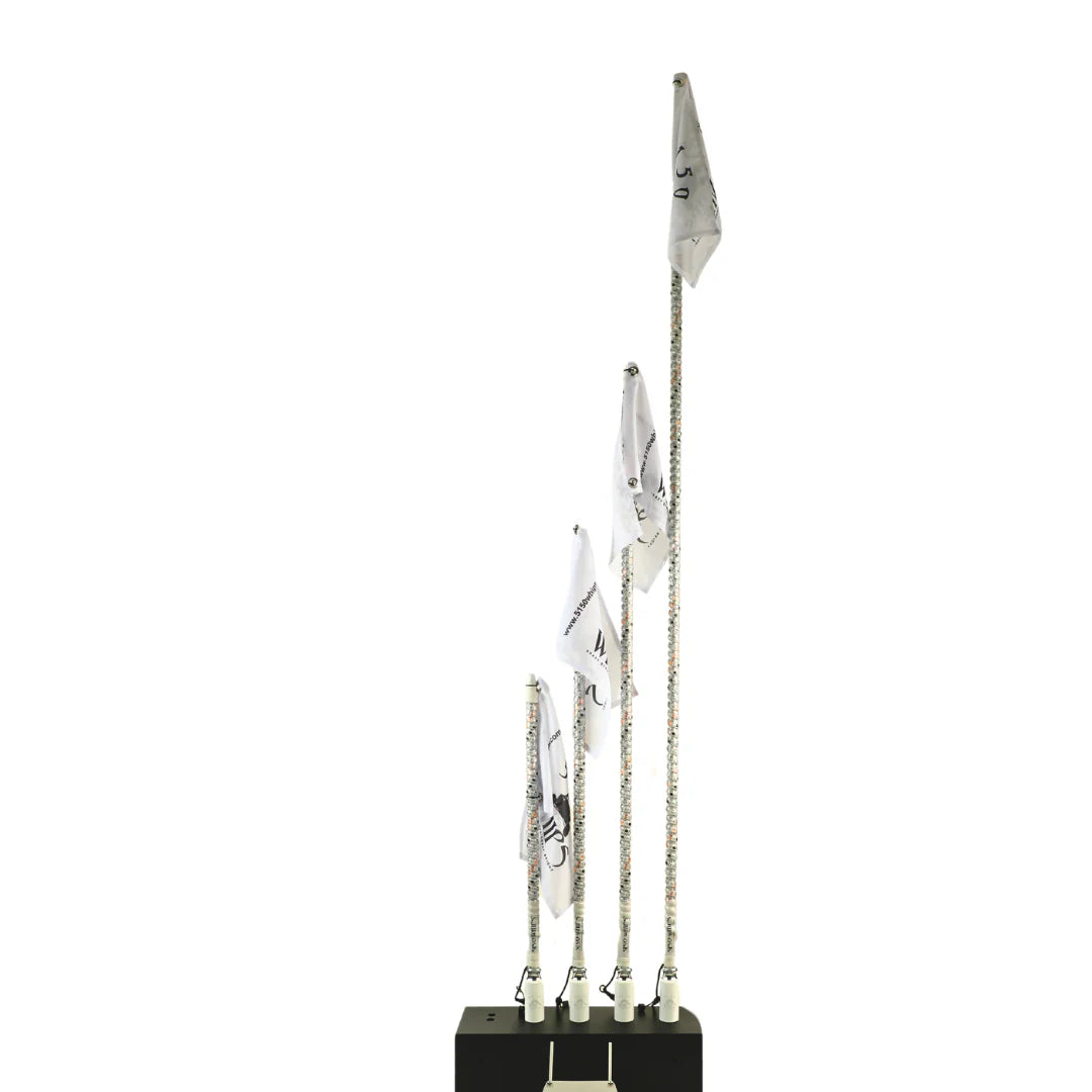 5150 187 Platinum Chalk Line LED Whips – Pair